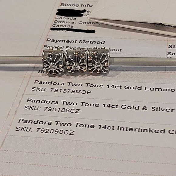 Authentic PANDORA *RETIRED* Sterling SILVER w/14K Desert Star Charm 790188CZ - Picture 3 of 10